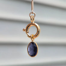 Load image into Gallery viewer, Purple Iolite Charm
