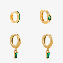 Load image into Gallery viewer, Emerald Ear Set