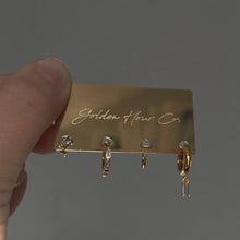 Load image into Gallery viewer, Baguette Earring Set