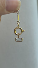 Load and play video in Gallery viewer, White Topaz Charm
